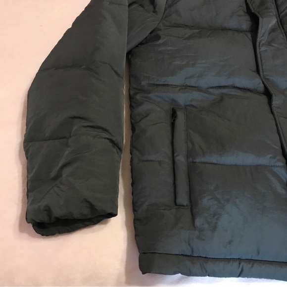 Goodfellow Mens Mid Weight Puffer Jacket Slate Gray Size Small New! - Picture 3 of 6